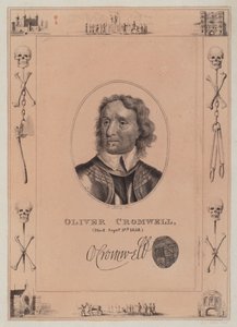 Oliver Cromwell, fallecido el 3 de septiembre de 1658 de English School